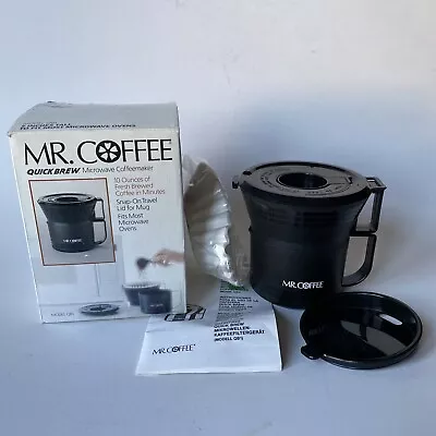 Vintage Mr. Coffee Microwave Coffeemaker Q81 Travel Quick Brew • $9.99