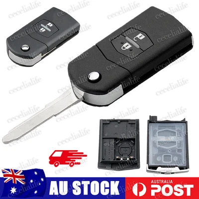 $13.49 • Buy 2 Button Key Shell Replacement For Mazda 3 5 6 RX7 RX8 BT50 Key Remote Case
