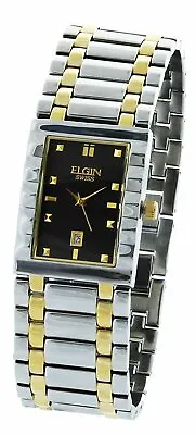 Elgin Swiss FG003 Two-Tone Men's Date Watch • $99