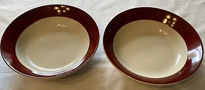 Set Of 2 Cereal Soup Bowls Barns Warren Kimble Sakura Red Boards 7.5  • $22.50