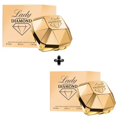 £13.99 • Buy 2 X Lady Diamond Perfume Woman 40ml Eau De Toilette 80% Vol For Women's