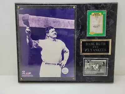 Babe Ruth #3 Yankees Plaque • $7