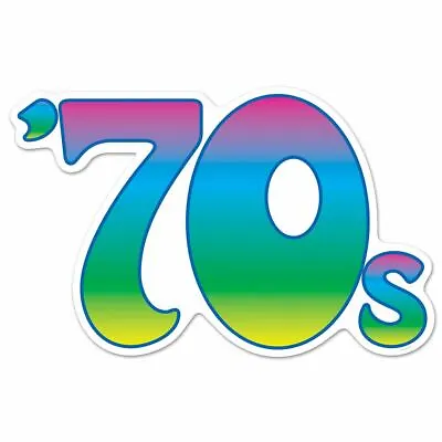 Large '70's' Cutout 22.5  1970's Style Party Decoration • £8.99