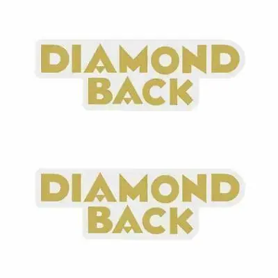Diamond Back - Gold - Seat Decal Set - Old School Bmx • $11