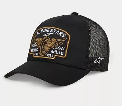 Baseball Cap Alpinestars Heritage Patch Trucker Hat Black/Black • $76.74