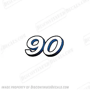 Fits Mercury 90 HP Number Decal In Blue For 2005 Model • $25.95