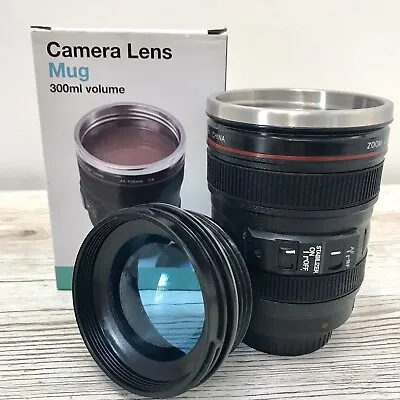 Camera Lens Coffee/Tea/Cold Drinks Travel Novelty Fun Mug Cup • £7.95