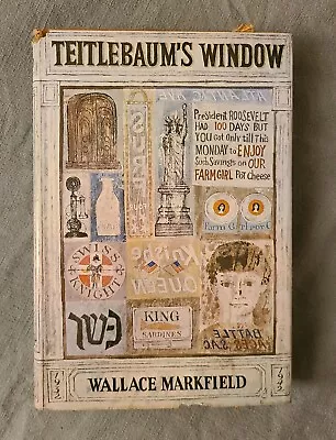 Teitlebaum's Window Wallace Markfield Alfred Knopf 1st Edition 1970 HC DJ DAMAGE • $10.99