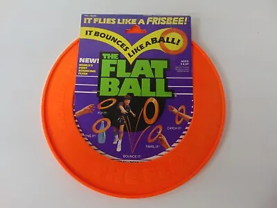 Vintage 1988 Getgey The Flat Ball Orange Frisbee NEW RARE VHTF • $75.86