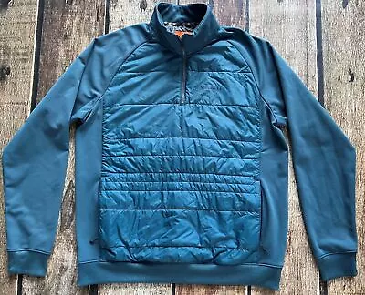 Merrell Select Warm Primaloft Insulated Pullover Jacket Teal Pockets Mens Xl Euc • $34.99