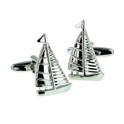 £9.99 • Buy Yacht In Full Sail Cufflinks For A Bike Rider Presented In A Box X2NC024