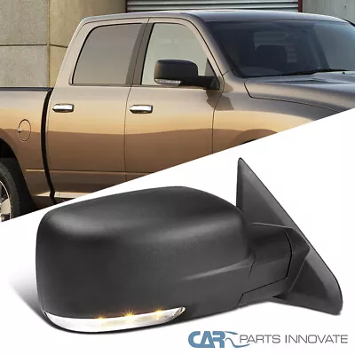 Fit 09-12 Dodge Ram 1500 Power Heat Passenger Side Mirror+LED Signal+Puddle Lamp • $93.95