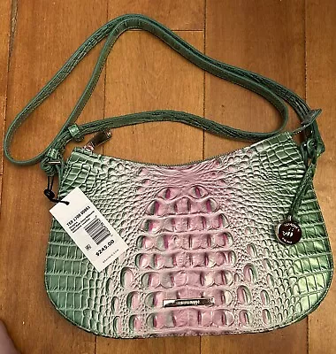 £183.44 • Buy Nwt Brahmin Shayna Apple Blush Ombre Melbourne Genuine Leather Retails $245