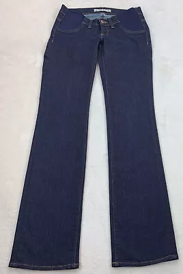 J Brand Mama J Bootcut Jeans Side Panels Dark Wash Back Pockets Stretch Size 24 • $25.99