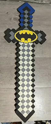 Rare Six Flags 24  Batman Minecraft Foam Sword Halloween Costume Prop Weapon • $31.45