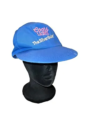 Vintage 80s Coors Light Beer Silver Bullet Blue Pink Snapback Trucker Hat Cap  • $24.50
