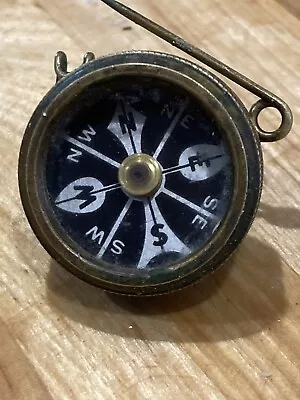 Vintage Marbles Gladstone Mich Brass Pin Compass • $17.50