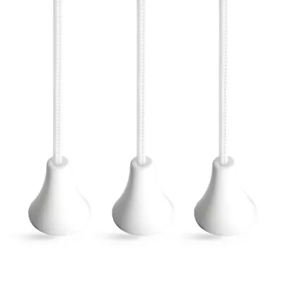 £3.25 • Buy Pull Cord String For Bathroom Light Or Ceiling Switch. Pack Of 3. Ice White.