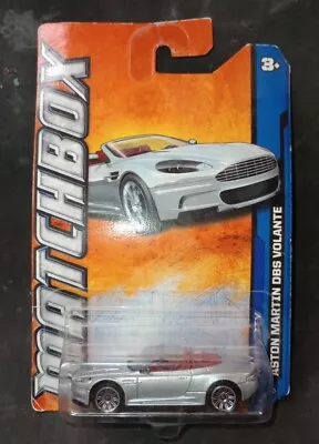 2011 Matchbox Aston Martin DBS Volante MBX City 23 Of 120- SILVER - NEW IN CARD • $4.99