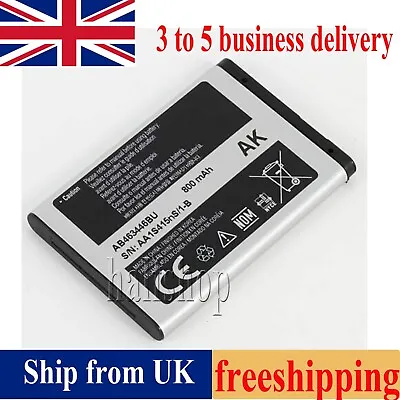 New Replacement Ab463446ba Ab463446bu Battery For Samsung E1200 C3590 800mah Uk • £11.66
