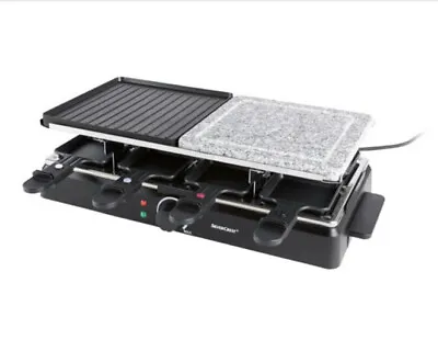 1400w Raclette Grill With Stone Grill And Double Sided Grilling Surf • £54.99