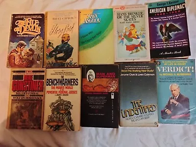 Vintage Paperback Books Lot Of 10 UFO Mystery Western Benchwarmers Glory Road  • $12