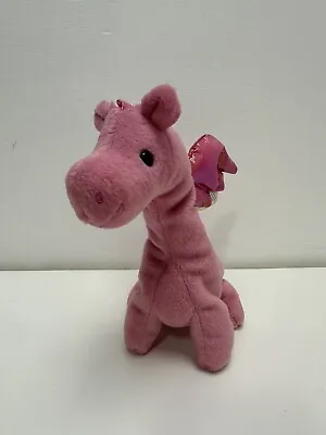 TY Beanie Baby “Magic” The Hand Dyed PINK Dragon Retired Vintage MWMT (7 Inch) • $87.06