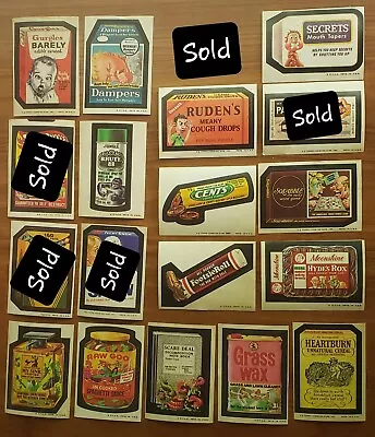 Vintage 1970s Topps Wacky Packages Stickers - Nice Condition -  $1 Ship  • $3.50