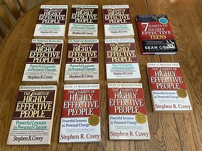 7 Habits Of Highly Effective People/Teens Class Lot 10 Copies + By Stephen Covey • $35.99