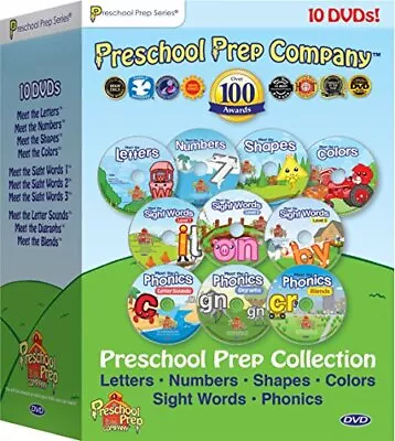 Preschool Prep Series Collection - 10 DVD Boxed Set (Meet The Letters Meet ... • $18.70