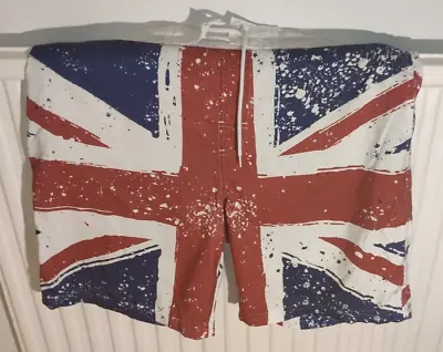 Primark Union Jack Swimming Shorts / Beach Shorts / Pool Shorts / British Flag • £5.50