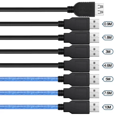 $31.99 • Buy USB Extension Data Cable 2.0 A Male To A Female Long Cord For MacBook & Computer