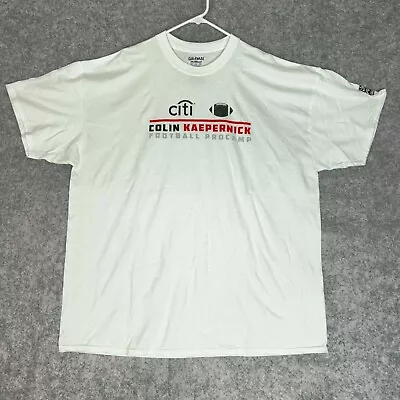 Colin Kaepernick Mens Shirt 2XL XXL White Short Sleeve Solid Tee Football Top • $12.75