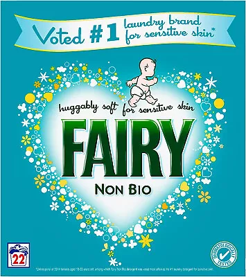 Fairy Powder Non Bio. 1.43Kg 22 Wash Sensitive Skin • £9.95