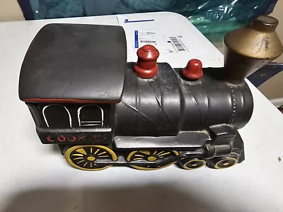 Vintage McCoy Black Train Locomotive Cookie Jar 1960's • $75