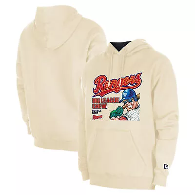 Men's New Era Cream Texas Rangers Big League Chew Pullover Hoodie • $79.99