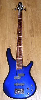 Ibanez SR 300 DX Soundgear 4 String Right Handed Electric Bass Guitar Blue • $185