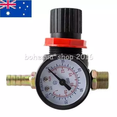 1/4'' AR2000 Air Compressor Regulator Pressure Gauge Control Valve Gauge Home OZ • $22.68