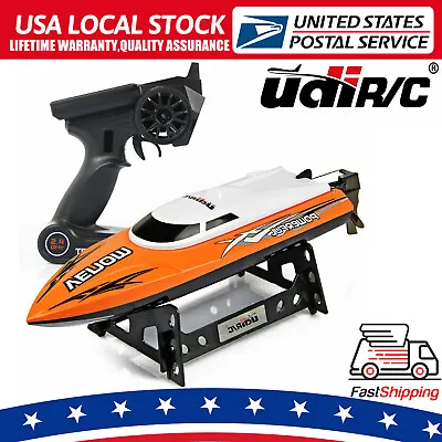 UDI RC Boat 2.4GHz High Speed Remote Control Electric Boat Orange Power Venom US • $39.98