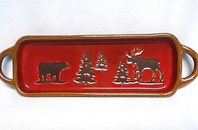 Homestudio Woodland Collection 15  Rectangular Tray Moose Bear • $16