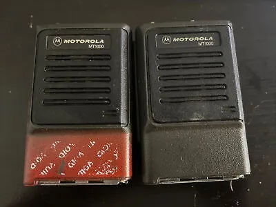 LOT OF 2 Motorola MT1000 Radio 6 Channels • $80.96