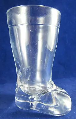 Vintage Glass Boot Shaped Shot Glass Mod Der 3.25   Wellie Boot • $3