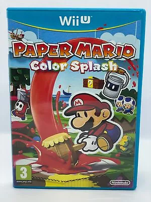 Paper Mario Color Splash Wii U PAL Complete • $76.99