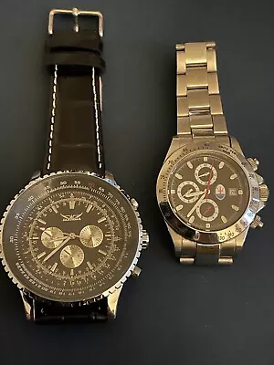 Men’s Automatic Breitling Style Diving Watch & A Maserati  Chronograph Daytona • $97.77