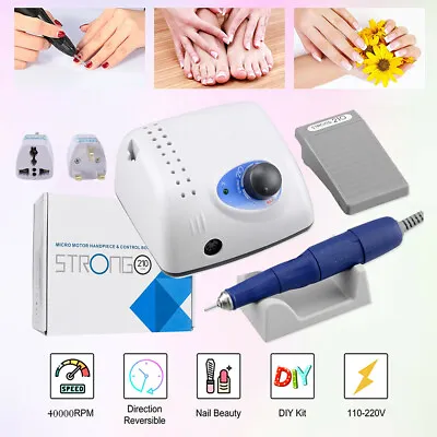 65W Strong Electric Nail Drill Machine RPM 40000 Pedicure Manicure Nail Art New • £77.88
