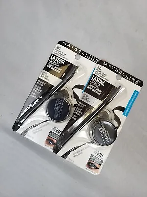 Maybelline LASTING DRAMA GEL EYELINER Angled Brush 950 BLACKEST BLACK LOT Of 2 • $5.56