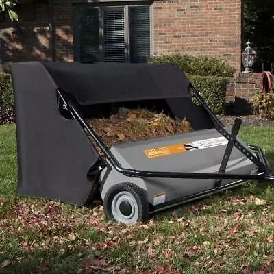 Lawn Sweeper XL Tow Behind 50 Inch 26 Cubic Foot Tractor Mower Attachment Hopper • $530.95