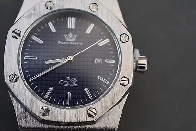 Men's Luxury Giusto Giovane Stainless Steel Designer Watch • £17.99