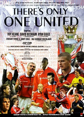 Manchester United STORY OF 2000 Premiership Championship 23x33 Wall POSTER • $22.49