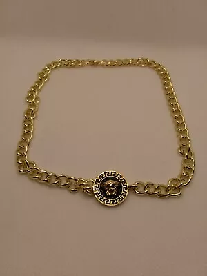 Beautiful Versace Collarbone Necklace Gold Tome • $120